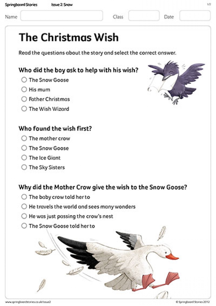 Understanding the story &ndash; The Christmas Wish