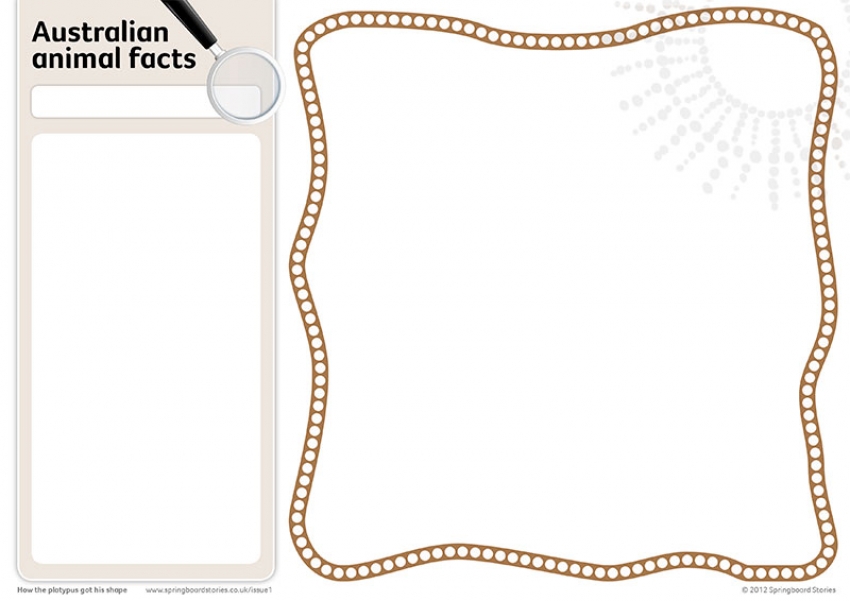 Australian fact cards - template