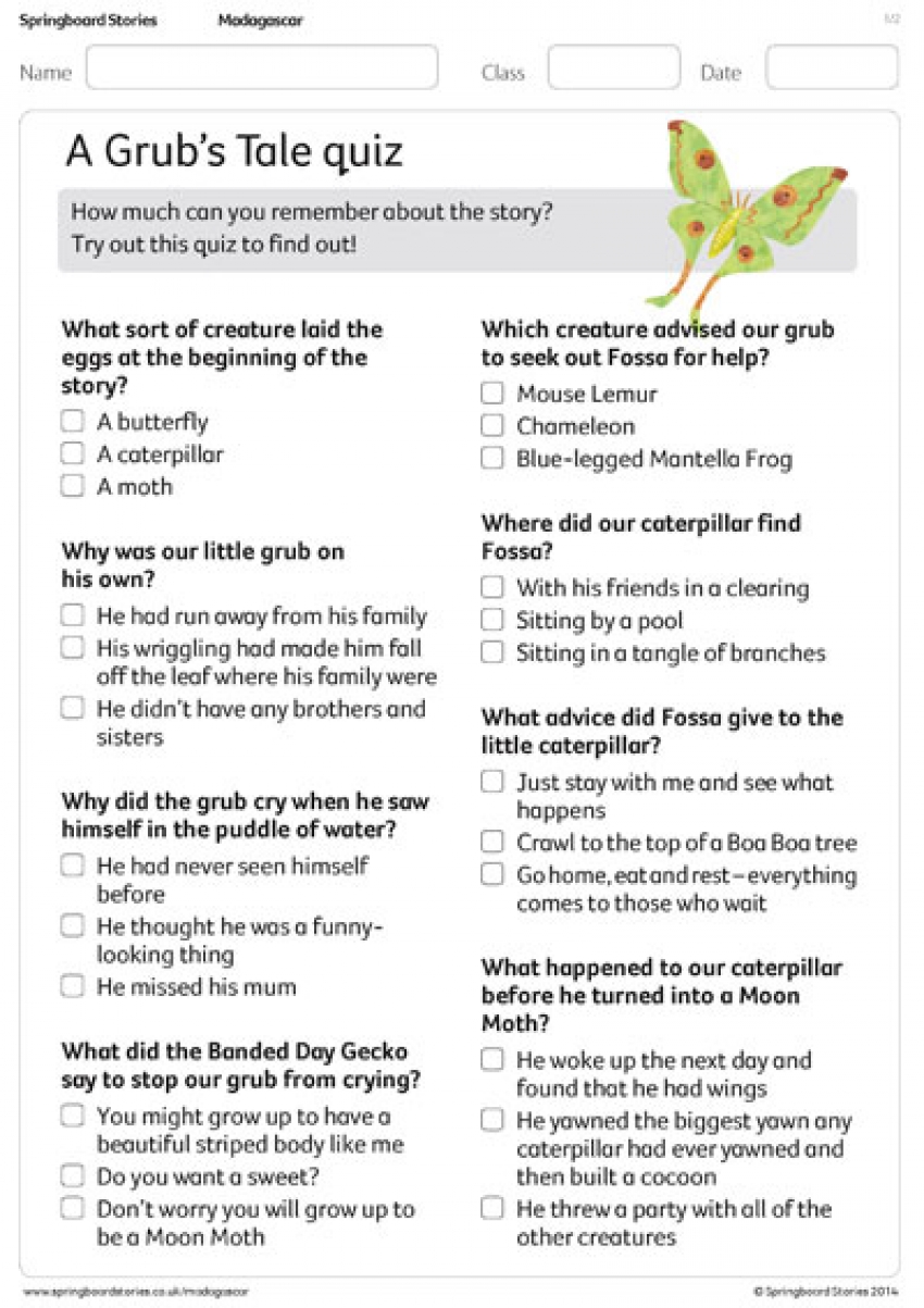 A Grub&rsquo;s Tale quiz