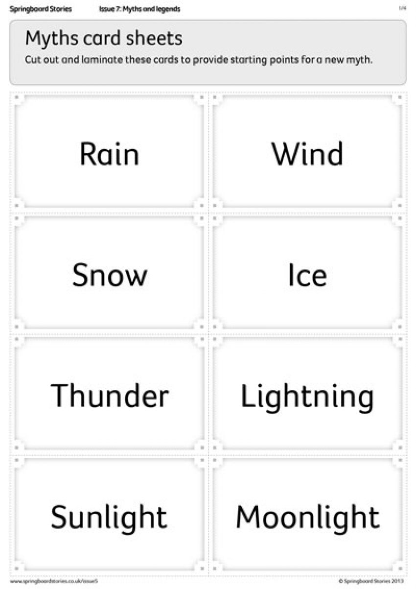 Myth cards