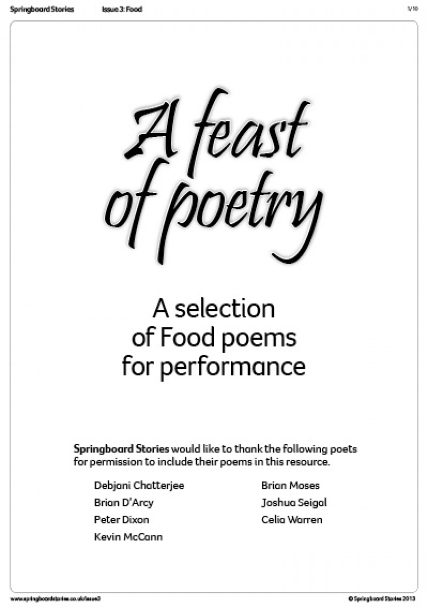 Feast of poetry anthology primary resource