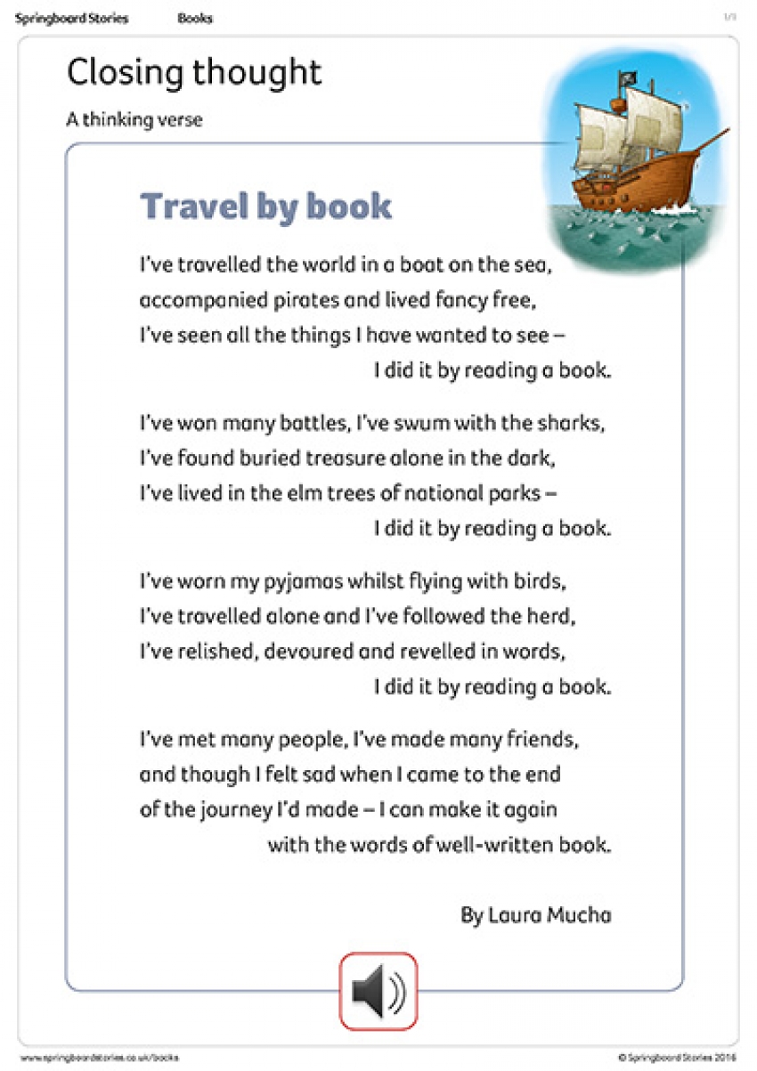Books assembly &ndash; closing thought