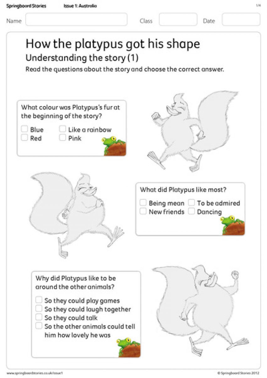 Understanding the story comprehension primary resource &ndash; Australia topic