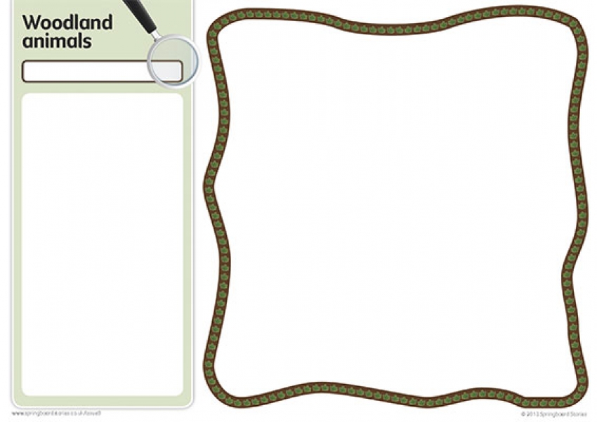 Woodland fact cards primary resource - template