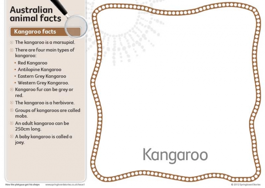 Australian fact cards - text