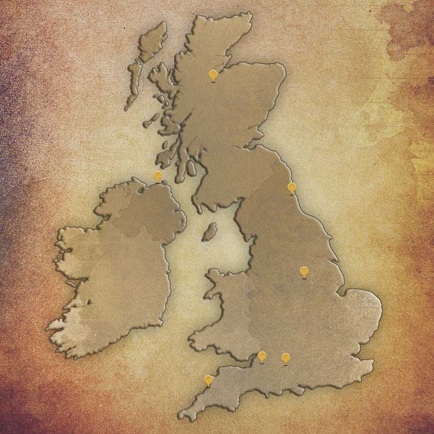 Legendary locations