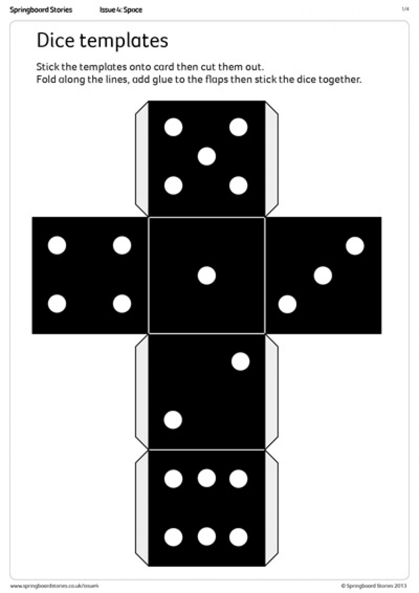 Dice templates
