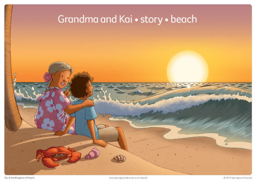 Tao and the Kingdom of Pearls storytelling prompts &ndash; phrases primary resource