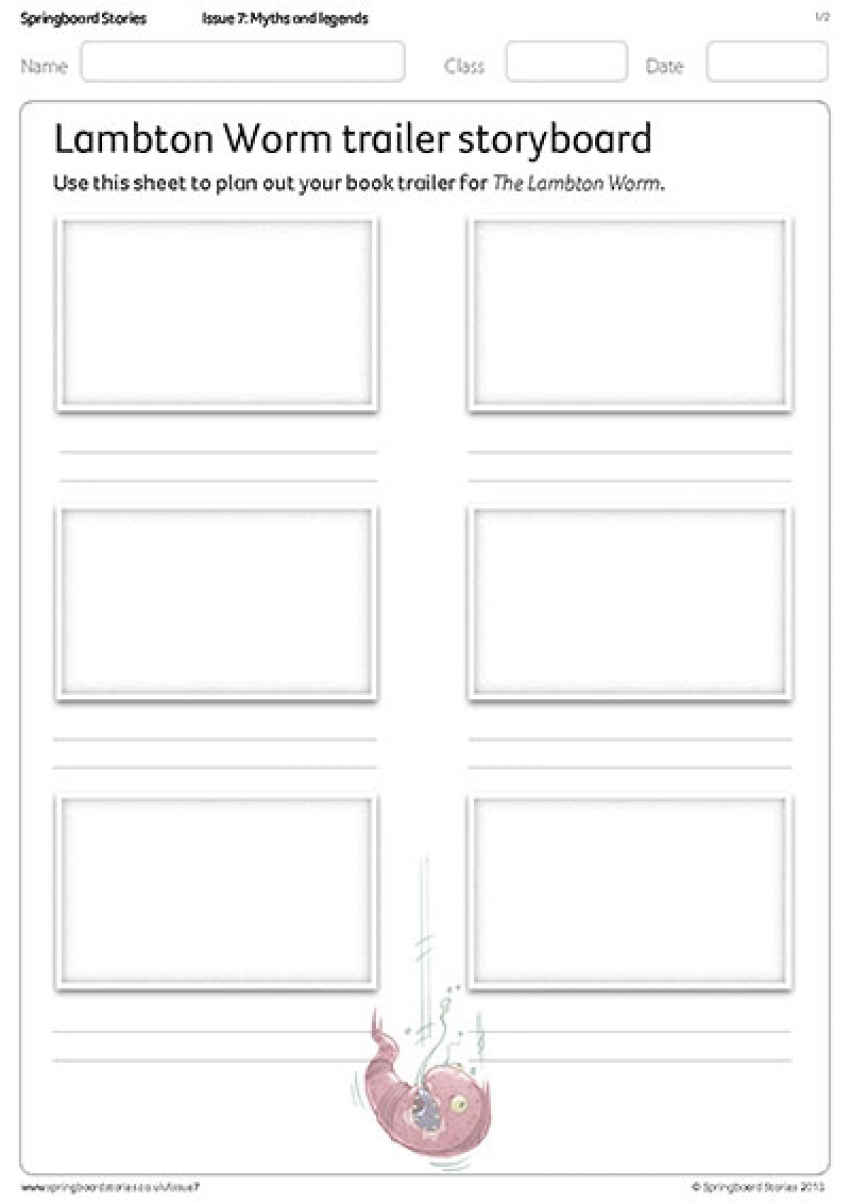 Book trailer storyboard primary resource