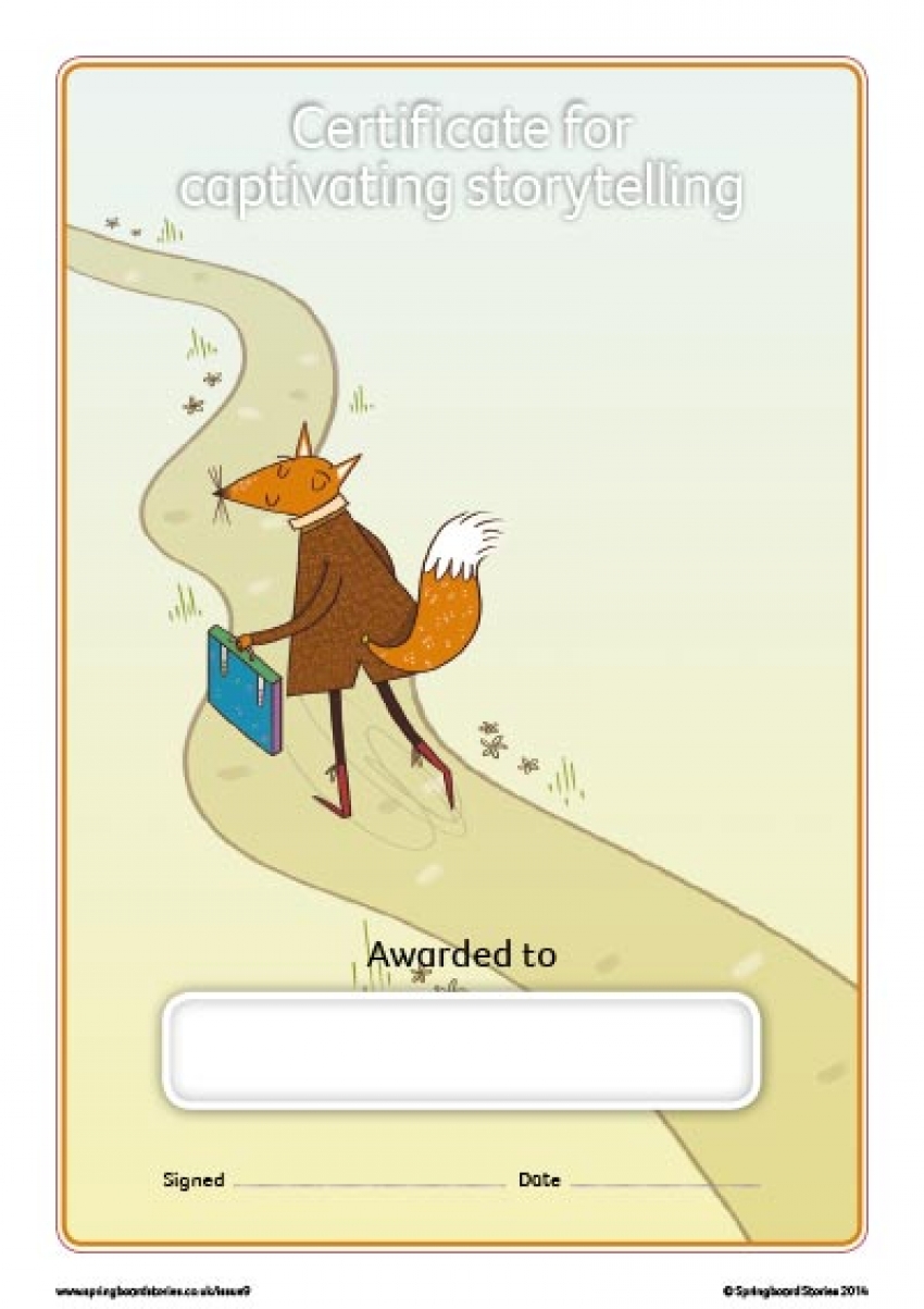Codes storytelling certificate &ndash; KS2