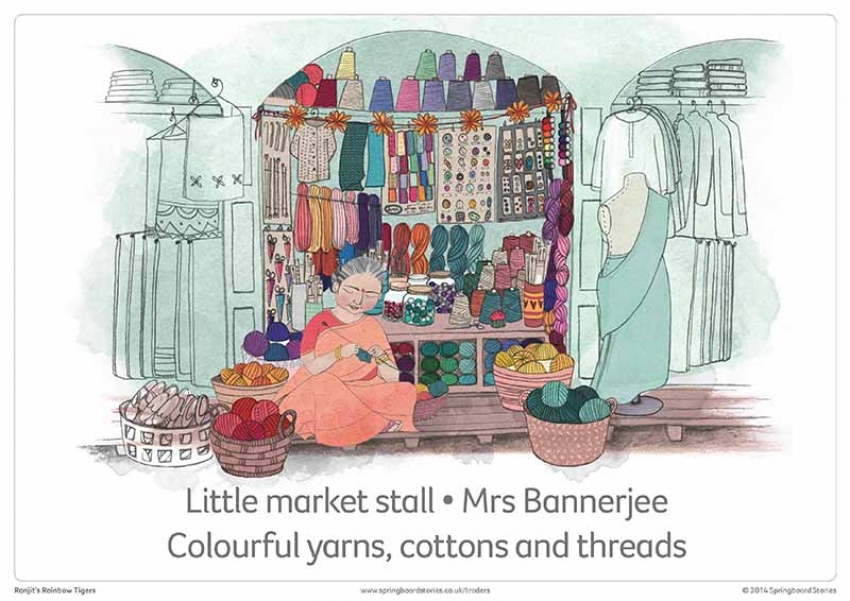 Ranjit's rainbow tigers storytelling prompt cards &ndash; phrases primary resource