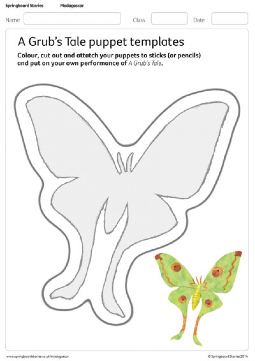 A grub's life puppet templates