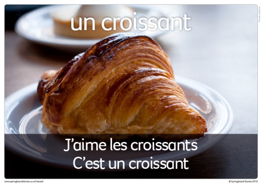 French cafe flash cards